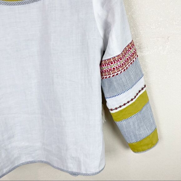 Hippie Boho Linen Jacket Small - Picture 8 of 8
